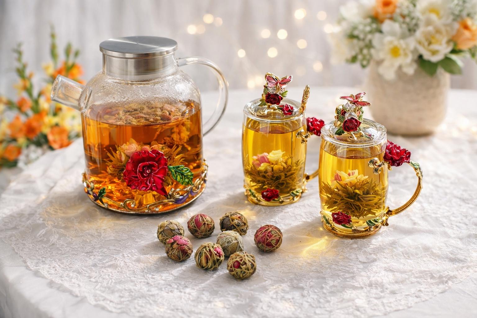 Blooming tea balls - Etsy 日本
