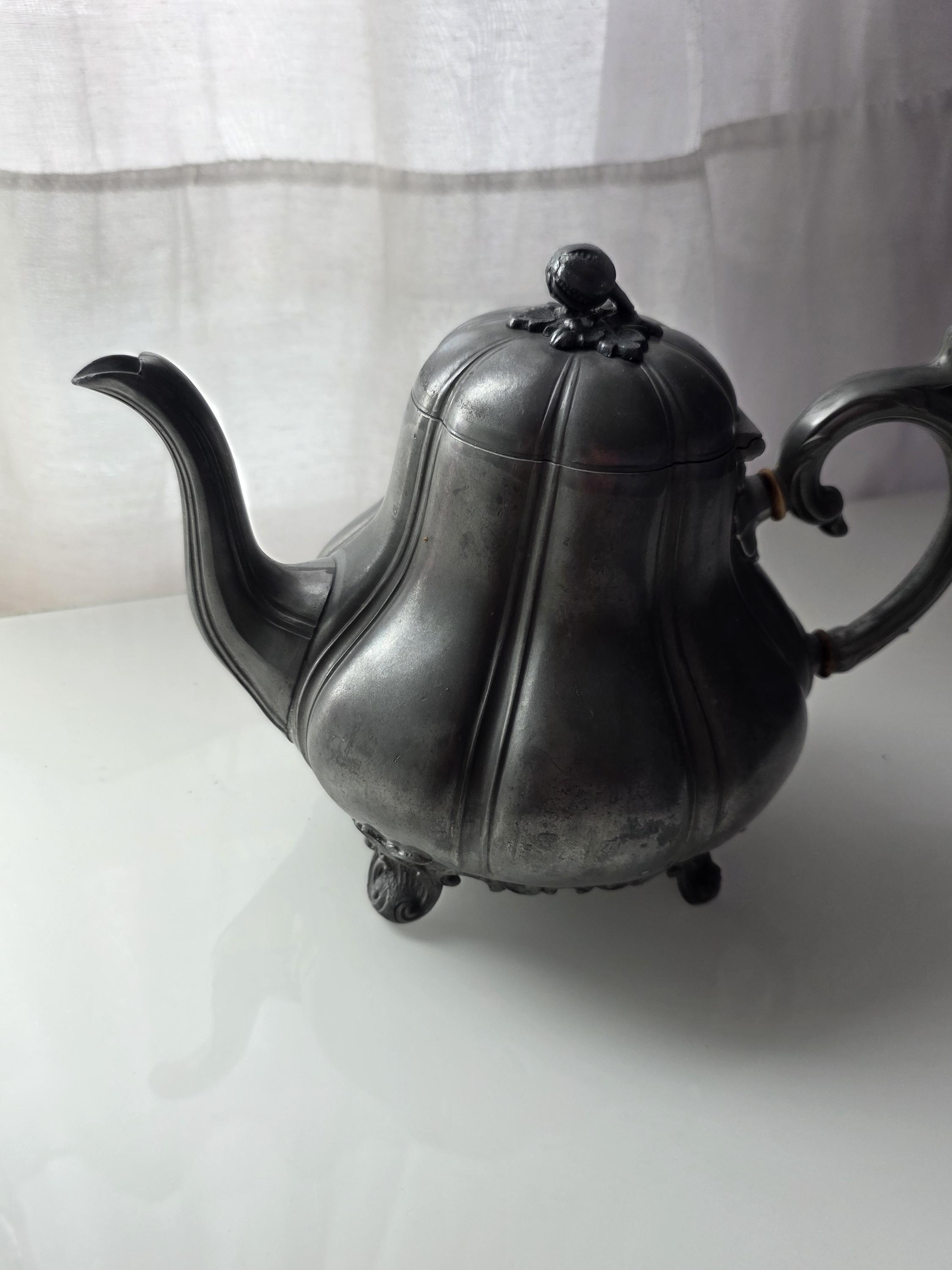 Sheffield Pewter Teapot - Etsy