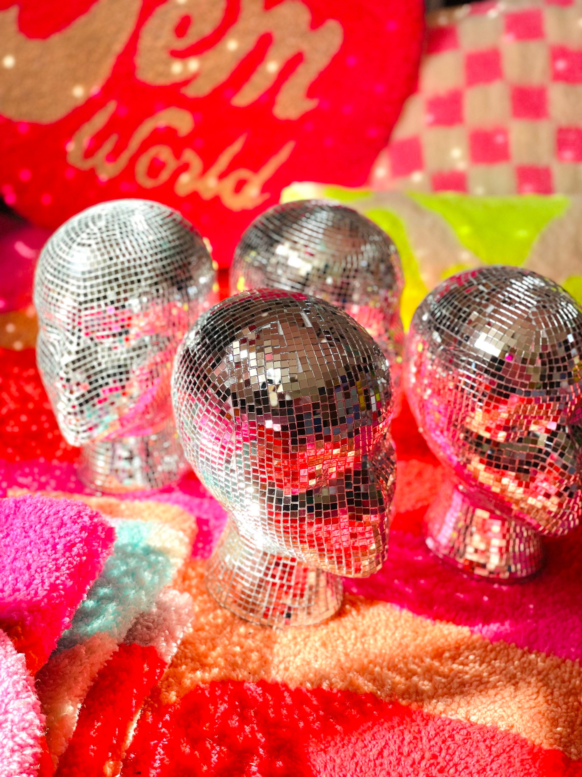 Disco Head Mirror Head Disco Ball Head Mannequin Head Etsy