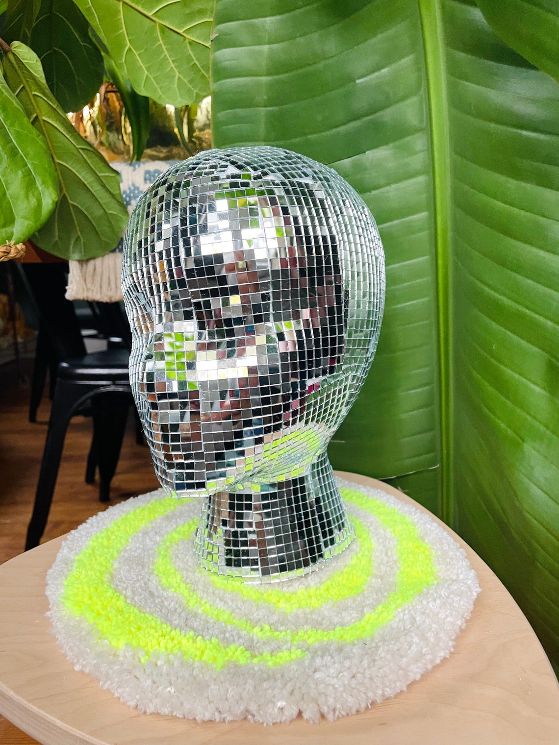 Disco Head Mirror Head Disco Ball Head Mannequin Head Etsy