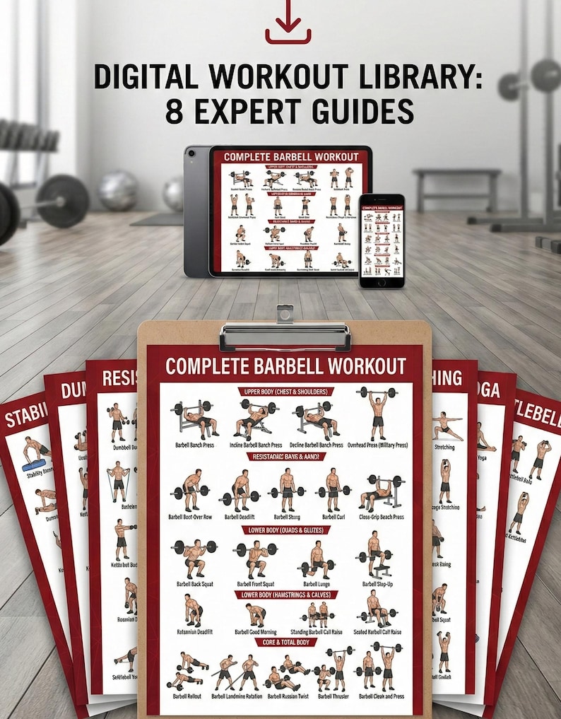 Ultimate Fitness Bundle | 8 Complete Guides | Barbell, Dumbbell ...