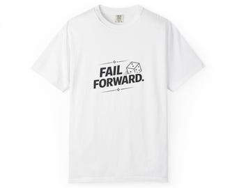 Koszulka Fail Forward Dice | Koszulka z grą RPG | Koszulka inspirowana Dungeon World | Prezent dla gracza RPG | Minimalistyczna koszulka z kostkami