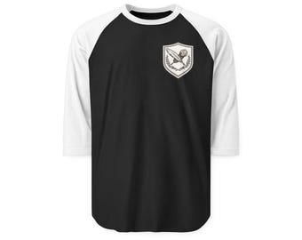 RPG Dice Design Raglan Shirt | RPG Dungeon Master Tabletop Gaming