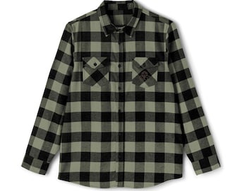 Koszula flanelowa RPG Dice Crest | Koszula flanelowa z haftem DnD Tabletop