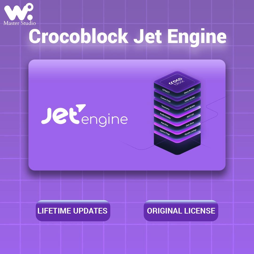 Crocoblock Jetengine 20-plugin Bundle - Original License, Lifetime ...