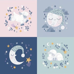 Twinkle Little Star Pillow Panel