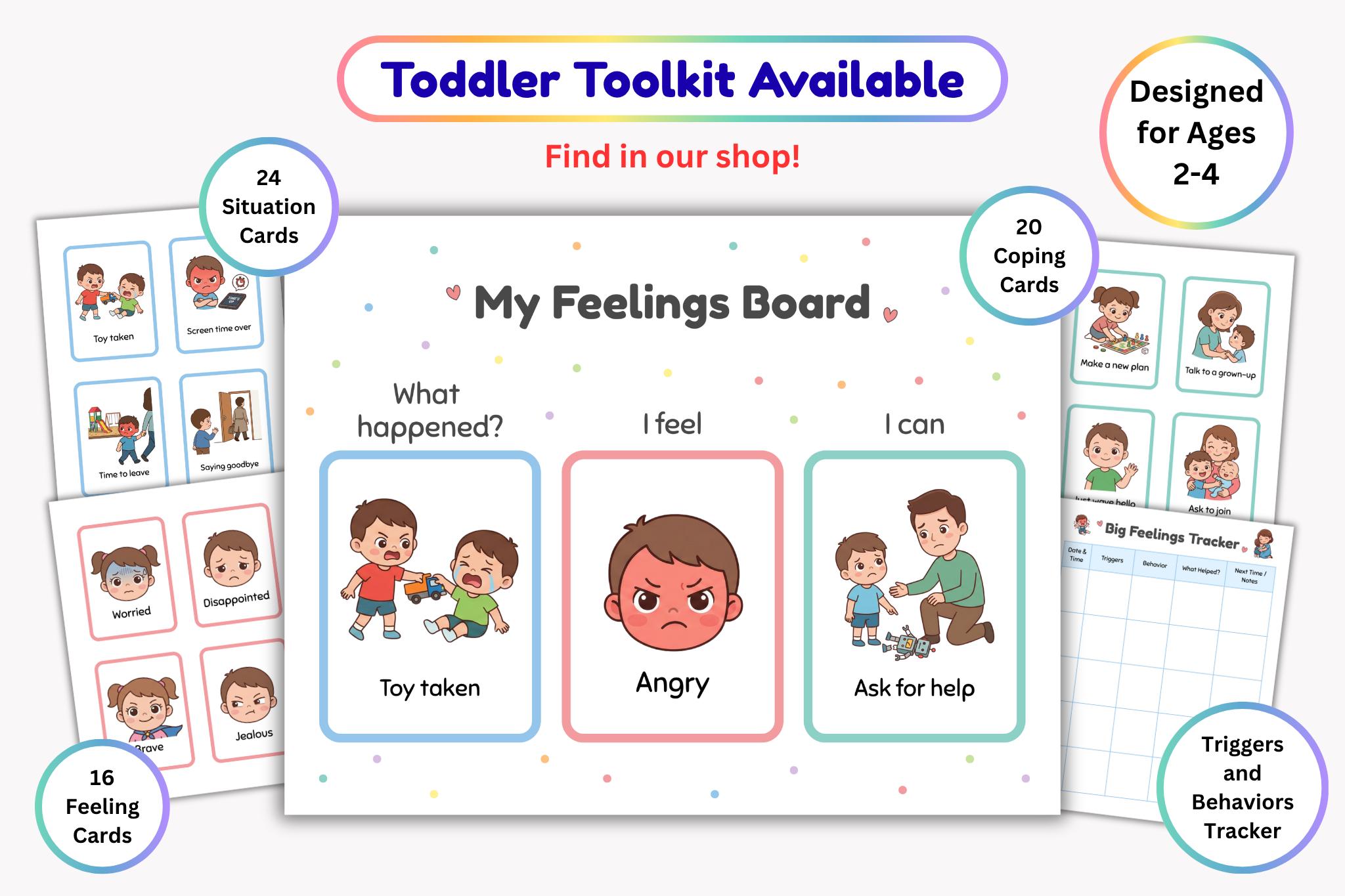 Big Feelings Toolkit, Kids Emotional Regulation Kit, Emotions Coping ...