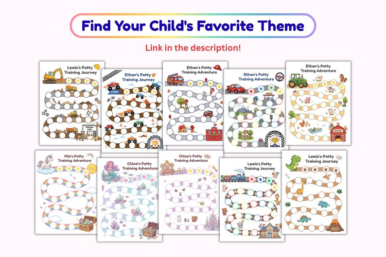 Construction Potty Training Chart, Printable Toddler Boy Toilet Visual Schedule, Editable Truck Reward System image 9