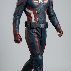 captain america costume, luxury superhero suit, cinematic cosplay replica, avengers leather uniform, steve rogers outfit, winter soldier suit, high quality comic con gear, tactical hero outfit, realistic halloween costume, custom superhero leather, tailored cosplay suit, movie accurate replica, professional cosplay gear, endgame suit replica