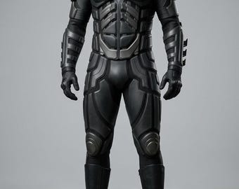 Taktisches Cosplay Rüstungskostüm, Dark Knight Mesh-Unteranzug, komplette Heldenrüstung