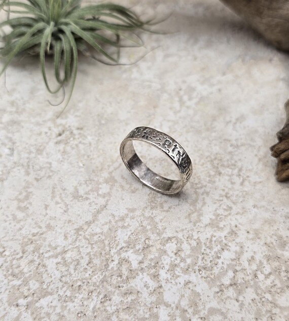 Floral Scrollwork Sterling Silver Ring: Ornate Em… - image 3