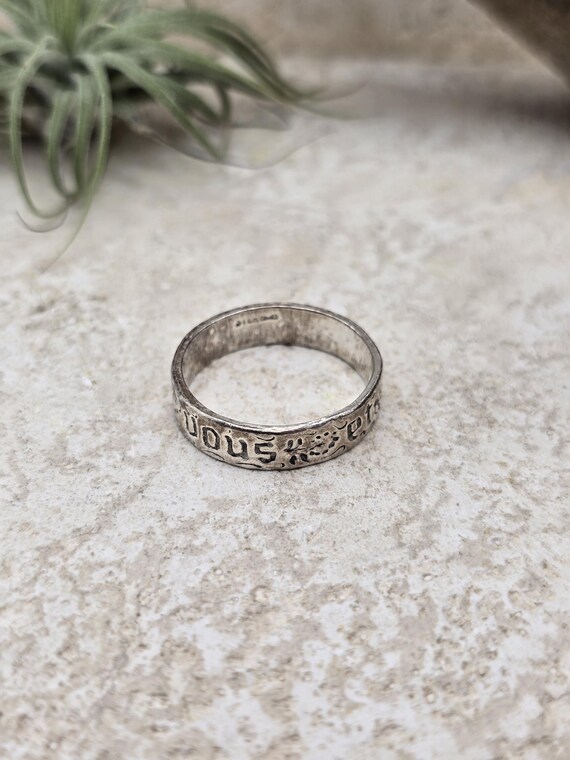 Floral Scrollwork Sterling Silver Ring: Ornate Em… - image 12