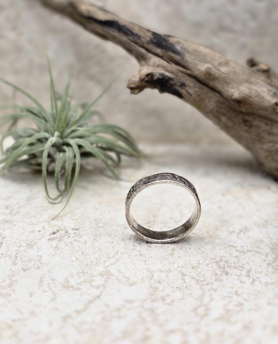 Floral Scrollwork Sterling Silver Ring: Ornate Em… - image 5