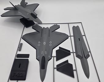 F-22 Raptor 3D Printed Model Kit