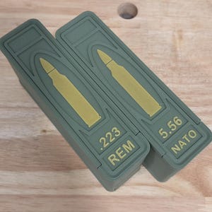 5.56 NATO / .223 REM Ammo Storage Box – 20 Round Capacity – 3D Printed