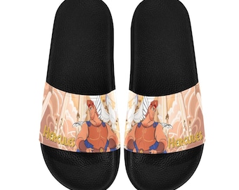 Sandały Herkulesa z motywem mitologii, bohatera kreskówki, beżowo-pomarańczowe, gumowe, dla dzieci, kobiet i mężczyzn, na co dzień, na lato, do domu, na plażę