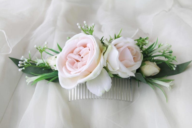 Silk flower hair comb Clearance