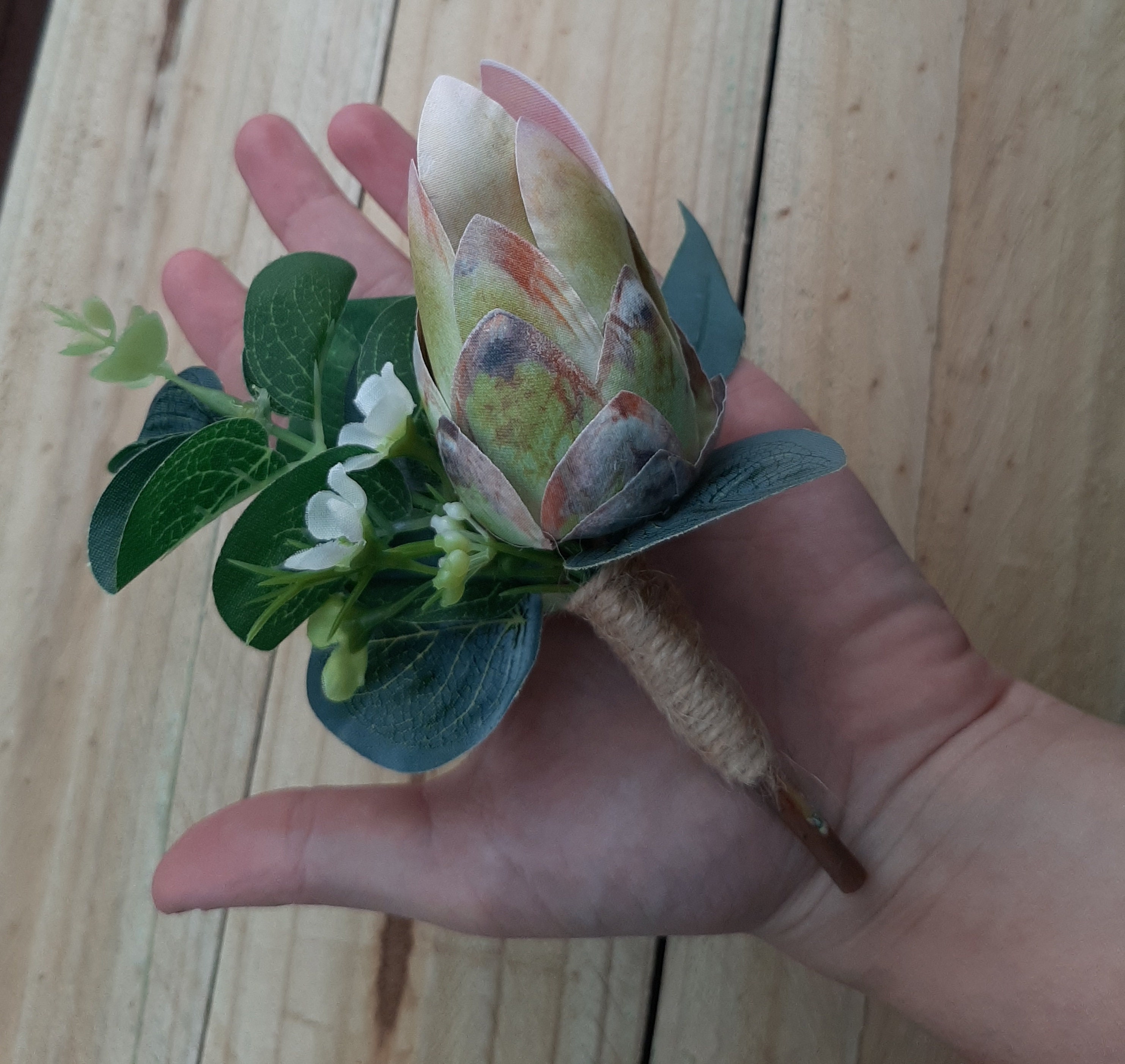Protea Buttonhole Boutonniere Groom Groomsmen Father of Etsy Australia
