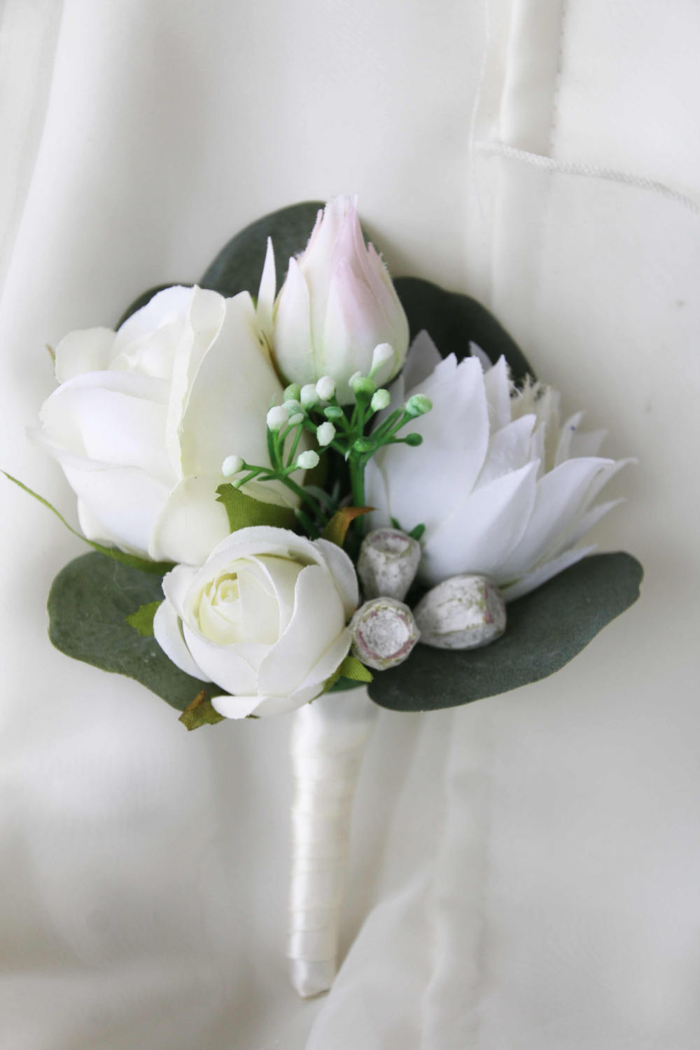 Ladies Pin On Corsage Mothers Corsage Silk Flower Corsage Etsy