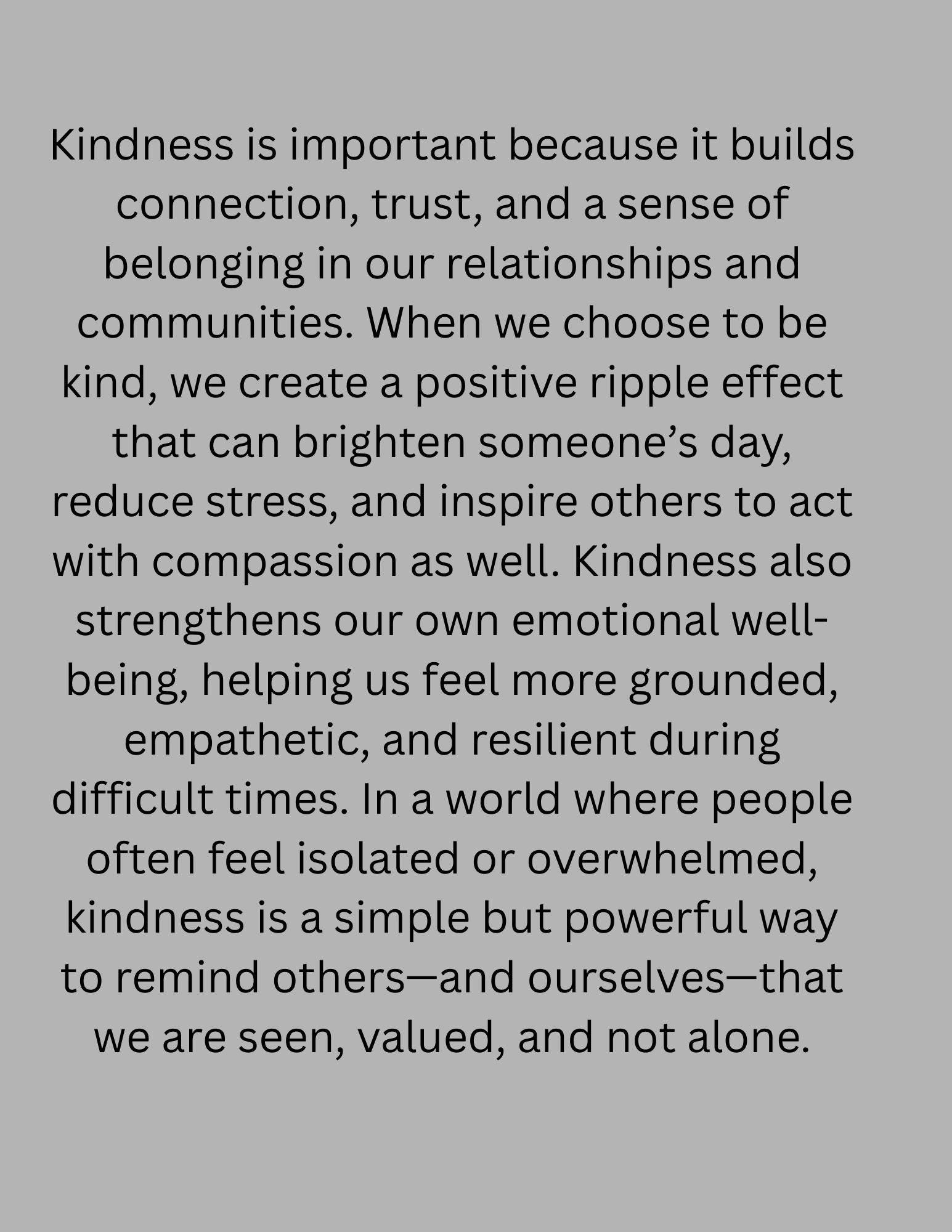 Worksheet on Kindness Digital Download Pdf - Etsy