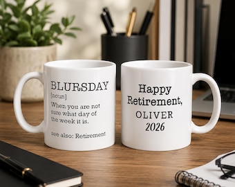 Taza divertida para la jubilación, regalo personalizado para la jubilación, taza de café para jubilados, regalo de despedida para compañeros de trabajo, taza de feliz jubilación.