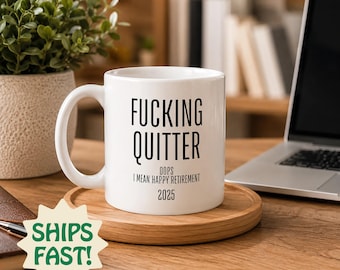 Taza divertida de jubilación 2025, regalo de feliz jubilación, taza de jubilación para compañeros de trabajo, taza de café para jubilados, regalo para fiesta de jubilación
