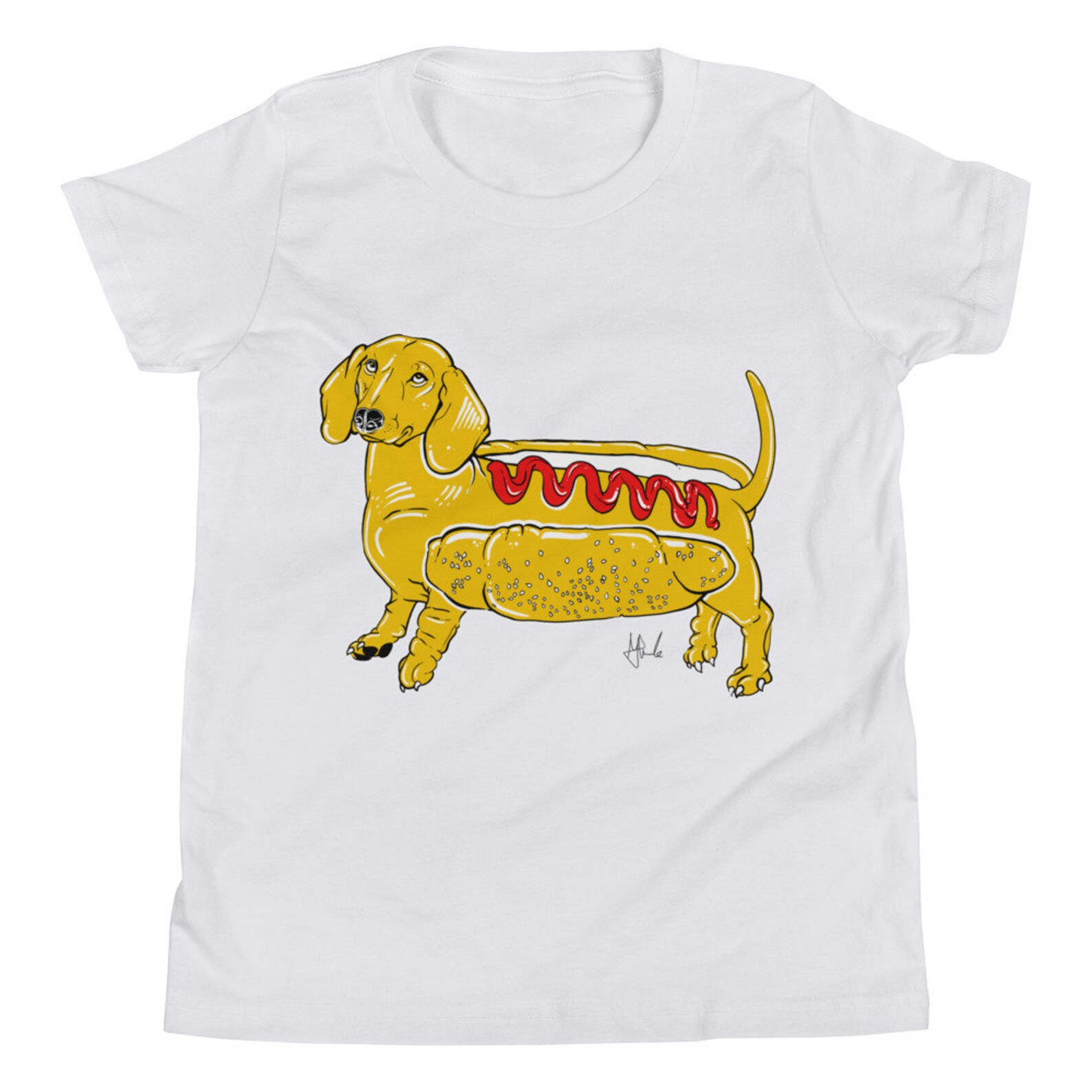Sausage dog kids t shirt dachs dog shirt childrens t shirt Etsy