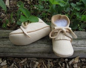 Size 11 Elkskin Kids Moccasins - Little Kids Mocs - Handmade Moccasins - Pre-School Willow Mocs - Soft Sole