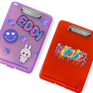 Personalisiertes Klemmbrett mit Aufbewahrung