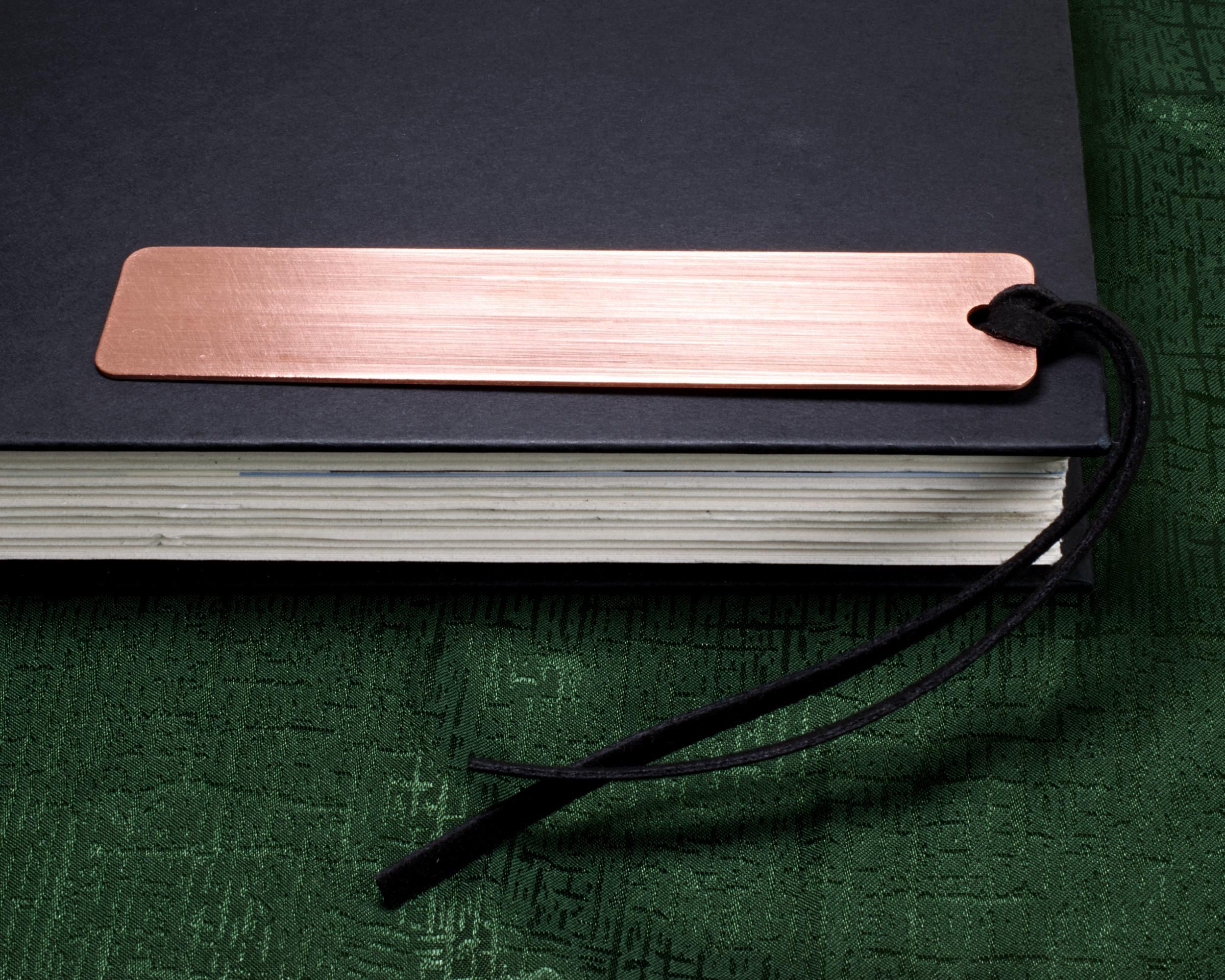 Personalized Metal Bookmark With Name Deeply Engraved in Solid Copper ...