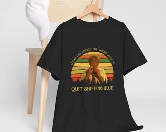 Camiseta de avión, parece que elegí la semana equivocada para dejar de inhalar pegamento, camiseta vintage, camiseta unisex con cita de Steve McCroskey de películas de los 80