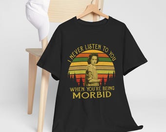 Camiseta "Un tranvía llamado deseo", "Nunca te escucho cuando te pones morboso", camiseta vintage, camiseta unisex con cita de películas