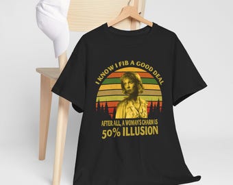 Camiseta "Un tranvía llamado deseo", camiseta vintage de Blanche DuBois "Sé que miento", camiseta unisex con frase "Cine"