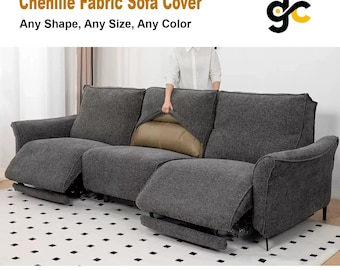 Custom Sofa Cover – Full Coverage, Washable, Pet-Friendly, Cat Scratch Resistant, Any Shape & Any Size