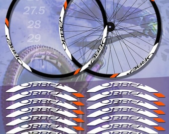 Bicycle rim stickers ORBEA. sticker set. ALL COLORS, high quality. washable. on the bicycle rim, on bicycle wheels