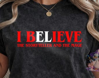 Eu acredito na teoria de Mike El png, Contador de Histórias e Mago Coisas estranhas no estilo 3 Cachoeiras Camiseta st5 (Download Digital)