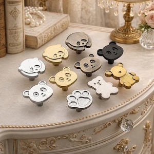 French-style cabinet handles, drawer handles, children's room wardrobe handles, zinc alloy furniture hardware, kitchen cabinet handles