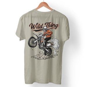 Wild Child Dirt Bikes Skeleton Toddler Tee | Rad Dirtbike Graphic image 2