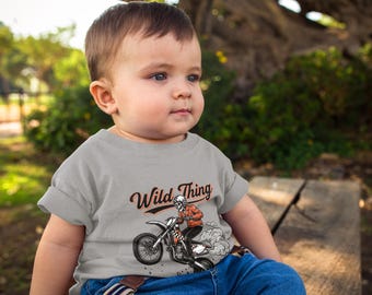 Wild Thing Motocross Baby Tee | Infant Motorcycle Dirt Bike Shirt