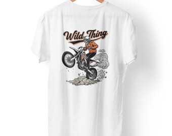 Rad Skeleton Dirtbikes Kids Tee | Skull Motocross Dirt Bike Graphic