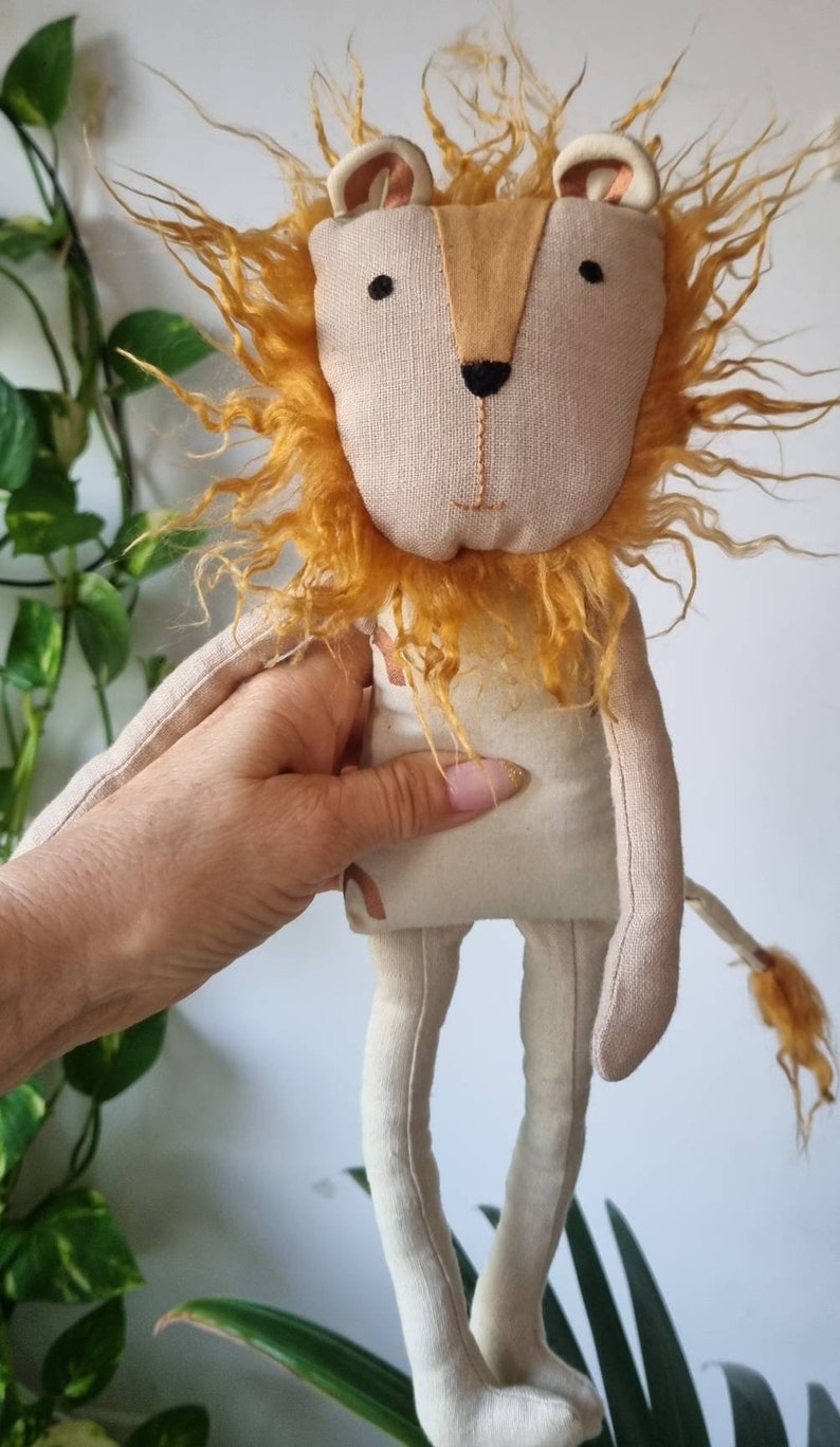 Arie the Lion / Lion Plushie / Lion Plush Toy / Lion Doll / Etsy
