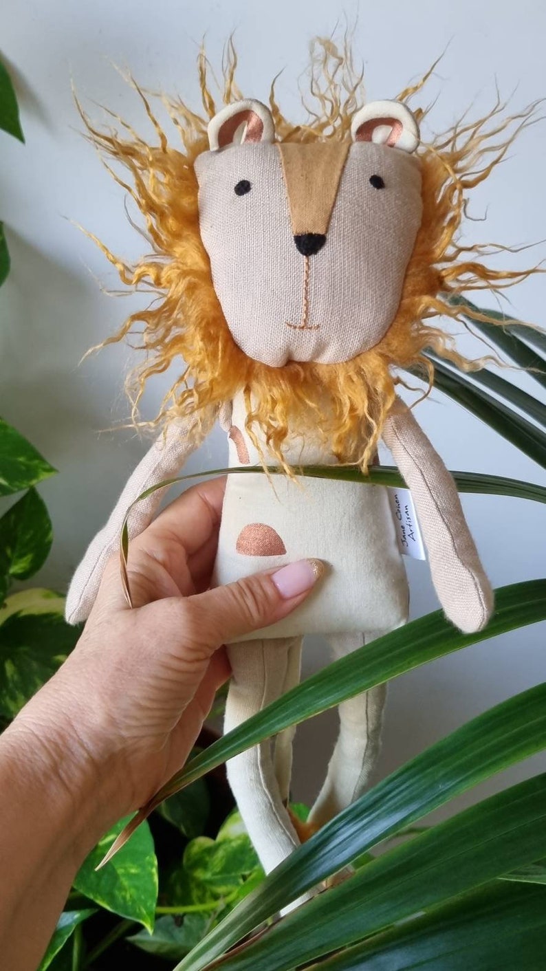 Arie the Lion / Lion Plushie / Lion Plush Toy / Lion Doll / Etsy