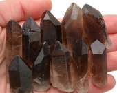 1 XL Rough SMOKY QUARTZ Point Healing Crystal and Stone Smokey Natual Point Feng Shui Reiki Wicca Gem Wand Gift Quartz Crystal SQ10
