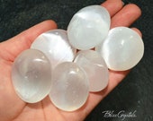 1 SELENITE XS Palm Stone Moonglow Emotional Cleanser Yoga MP05