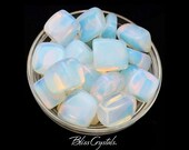 1 Large OPALITE Tumbled Stone Crystal Healing Crystal and Stone for Stress Relief Happiness Man Made Opal Glass Quartz Crystal OP01
