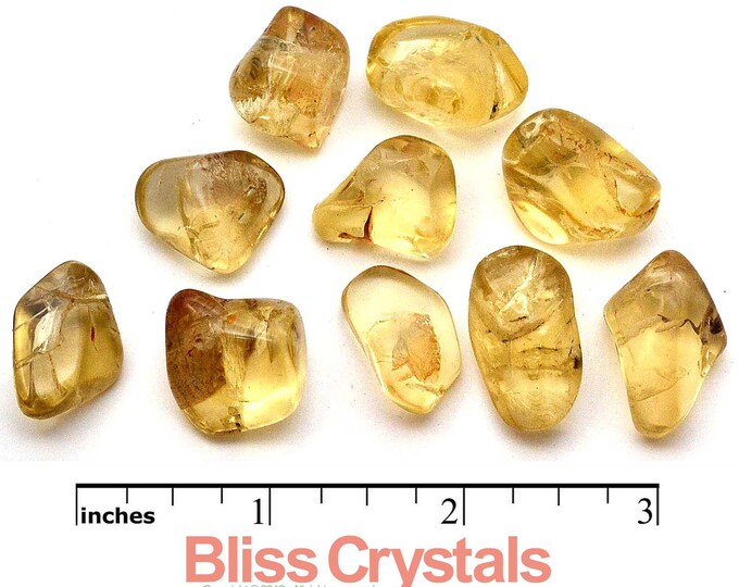 1 Medium YELLOW LABRADORITE Tumbled Stone Healing Crystal Etsy