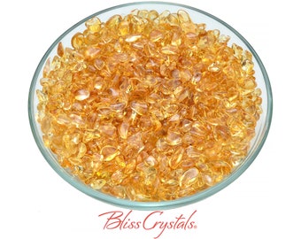 CITRINE Quartz 10 gm Parcel Mini Tumbled Stones Mixed Sized Crystal #BC126