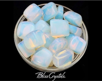 OPALITE Tumbled Stone, Man Made Opal Glass Crystal 1 Large #OP01