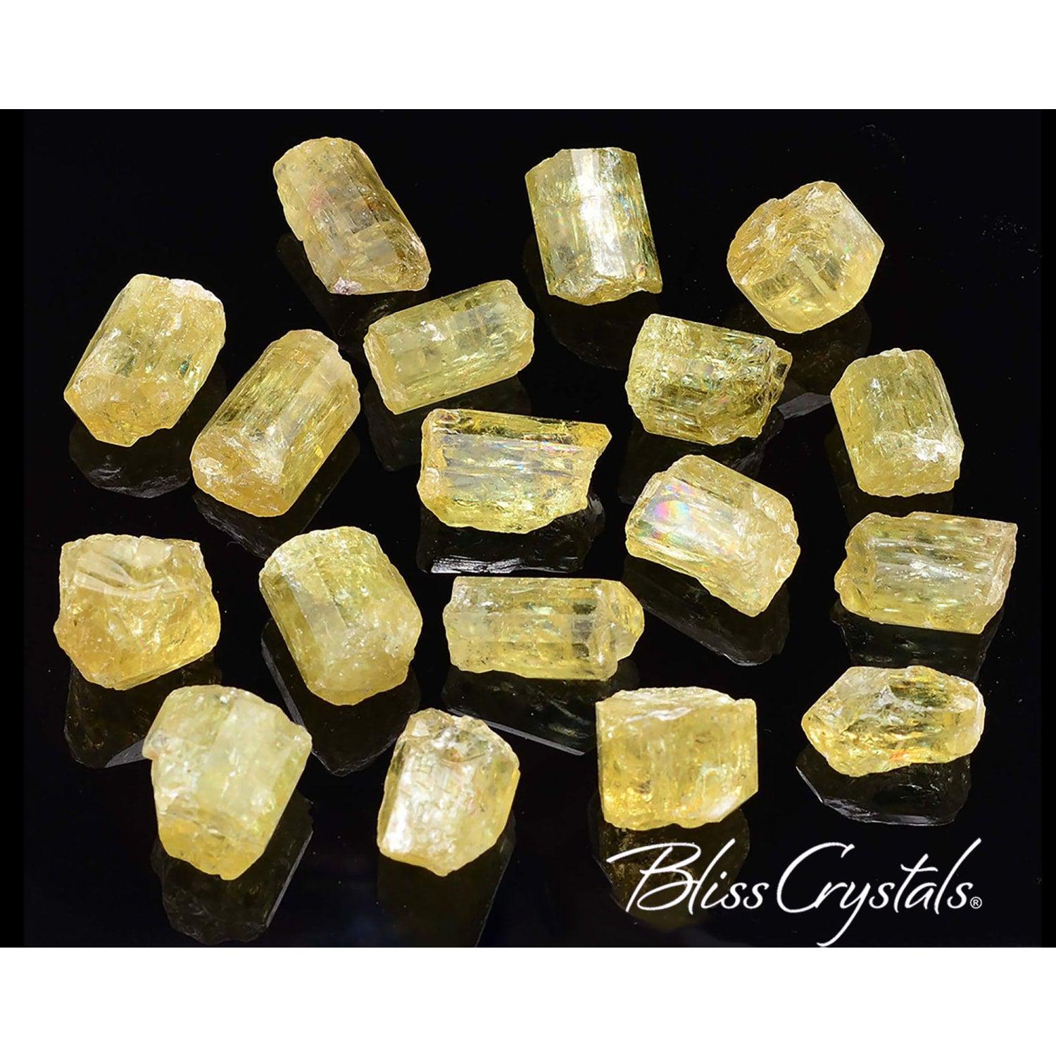 YELLOW APATITE Rough Crystal Gm, Medium Size (25-30 Carat