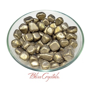 1 PYRITE Tumbled Stone aka Fools Gold from Spain #PS90